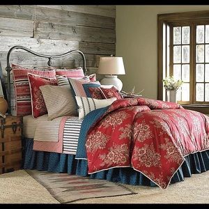 King bedding and window panels.  Chaps for Home Telluride.